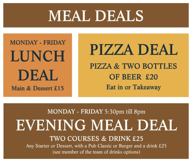 Water Rat Autumn Meal Deals